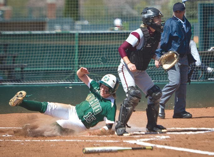 Softball: Bobcats mercy-ruled, lose to Marshall in both games of doubleheader  