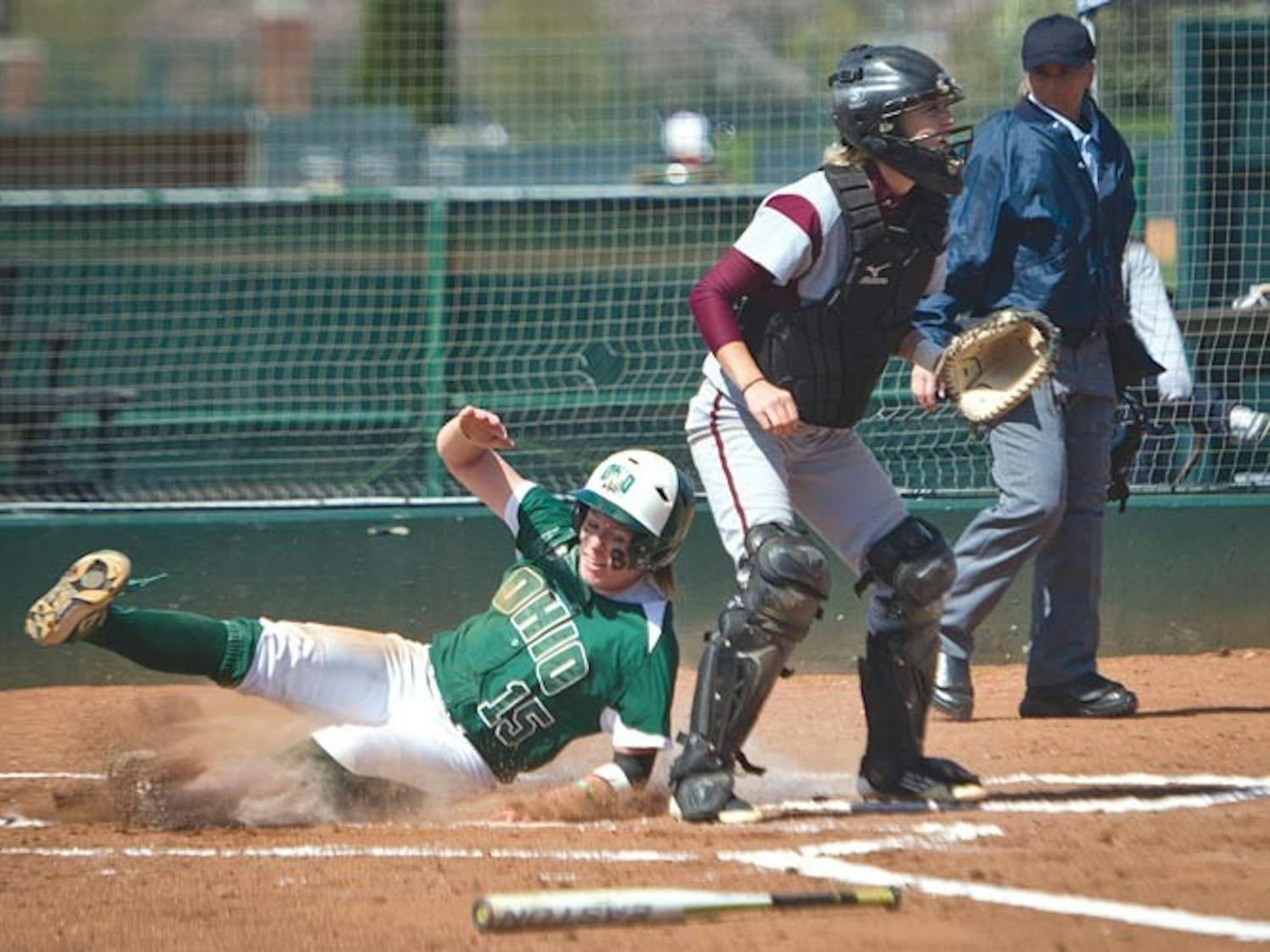 Softball: Bobcats mercy-ruled, lose to Marshall in both games of doubleheader  