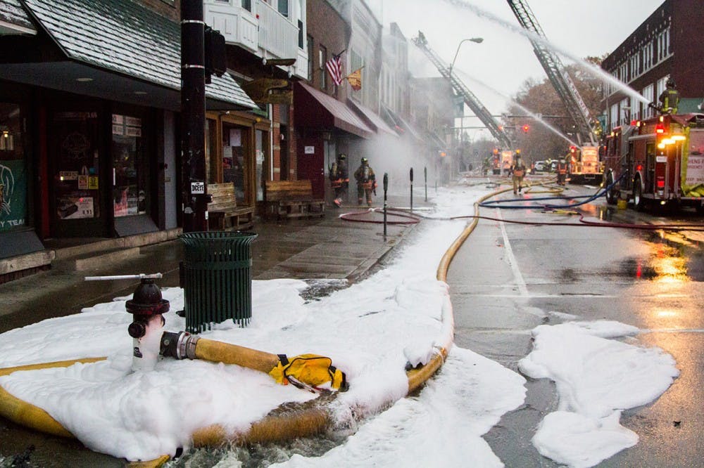 Union Fire debris flows into the sewer  