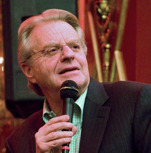 Jerry Springer at a Hudson Union Society event in January 2011. (provided via Wikimedia Commons)