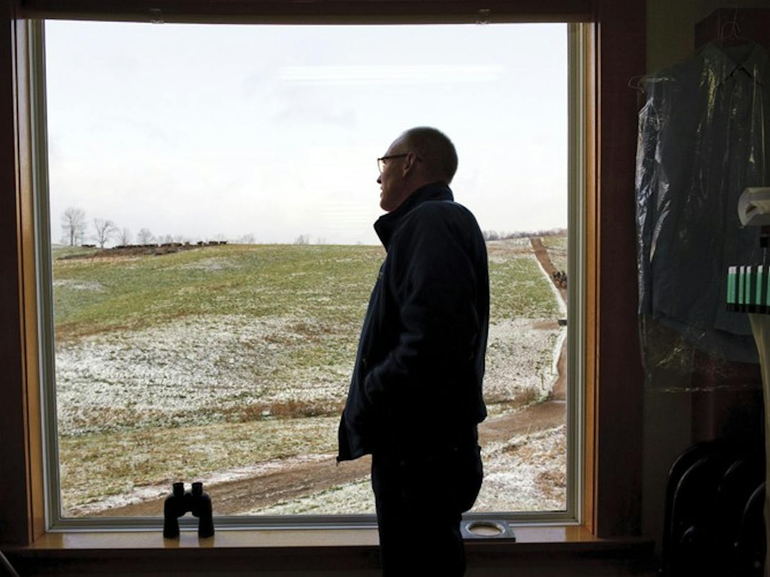 Woman chains herself to barrels to protest fracking
