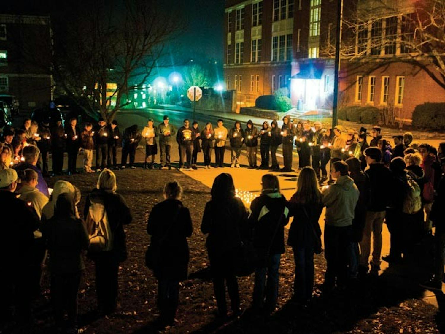 Victims of bombing in Syria remembered by OU students at candlelit vigil