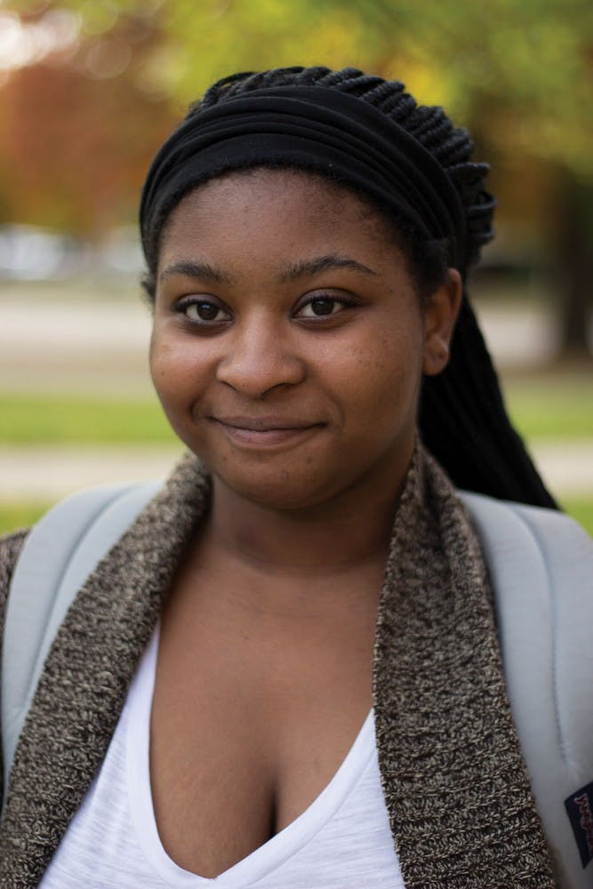 Monique Callieham, freshman studying speech pathology  