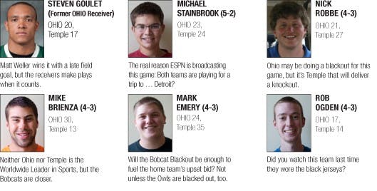 Staff Picks: Ohio vs. Temple  