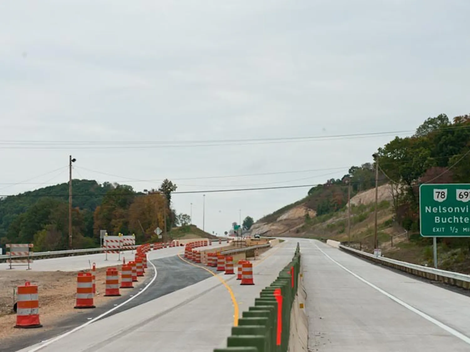 Nelsonville bypass under construction