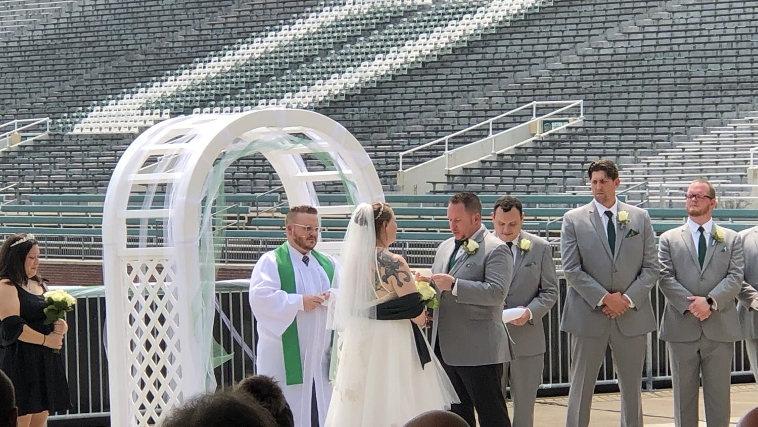peden stadium wedding