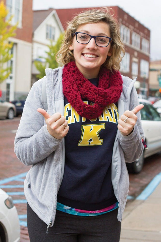 -Audrey Allen, a freshman studying communication sciences and disorders.  