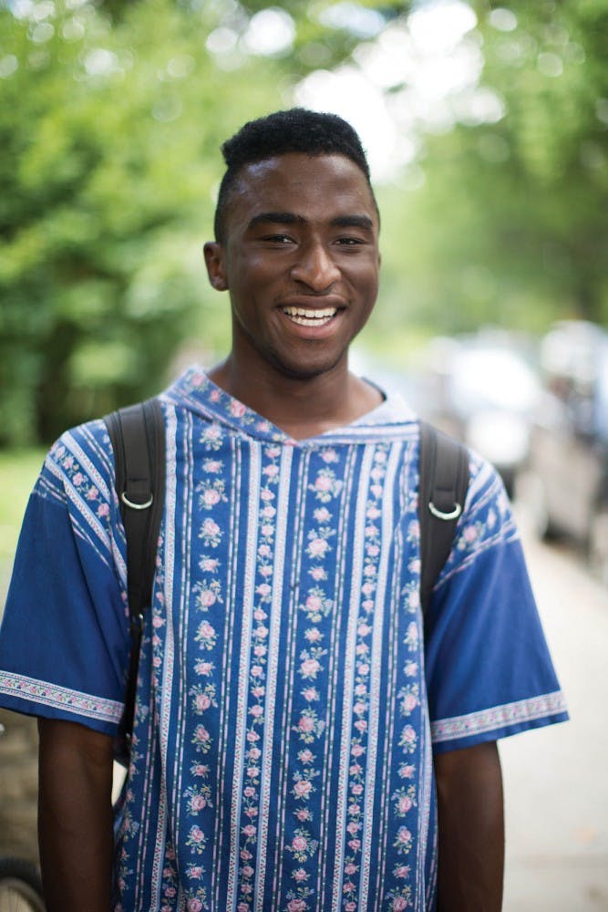 Ryant Taylor, a senior studying creative writing   