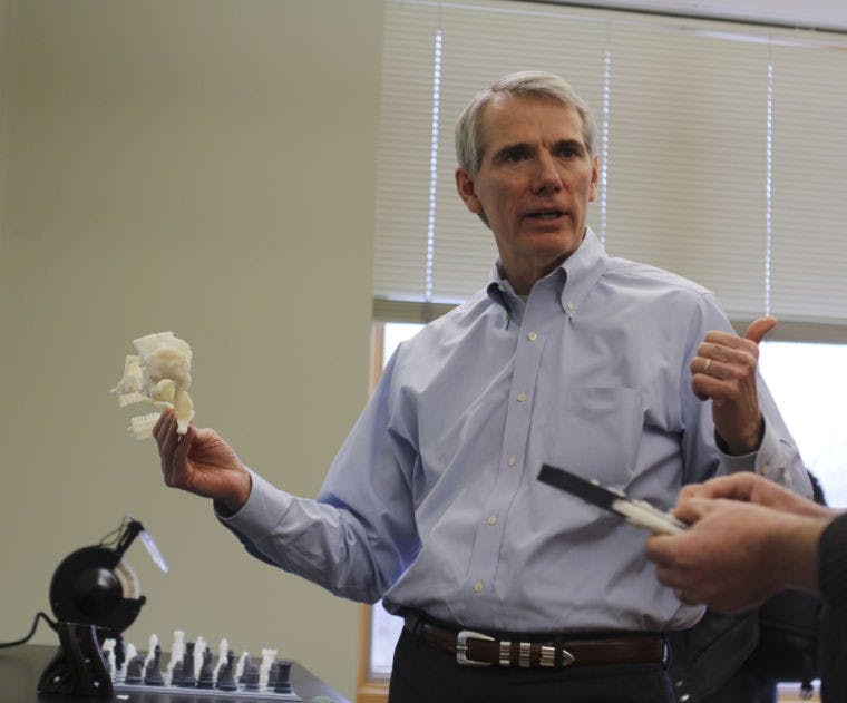 Portman: OU 'helping to create jobs' in Athens, throughout in Ohio  