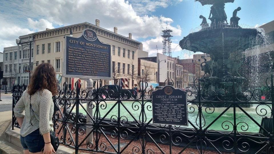 The author of this piece is in this photo.