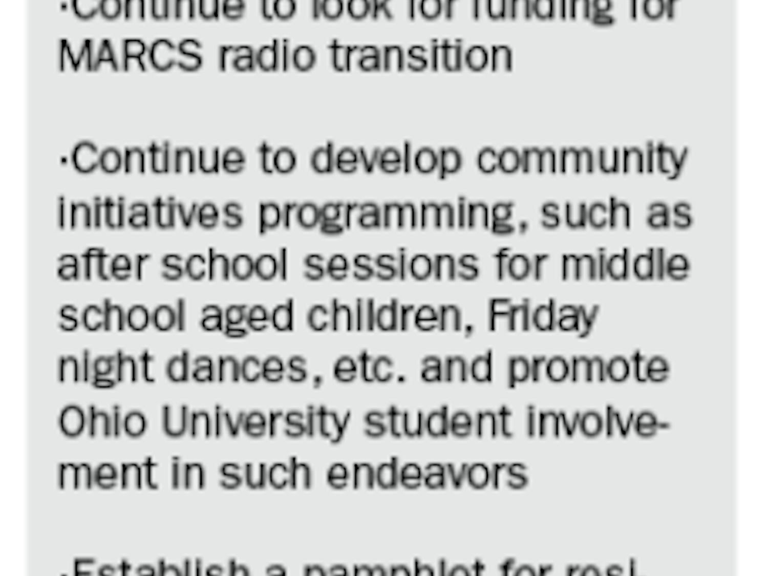 APD will attempt to complete a variety of goals over next calendar year