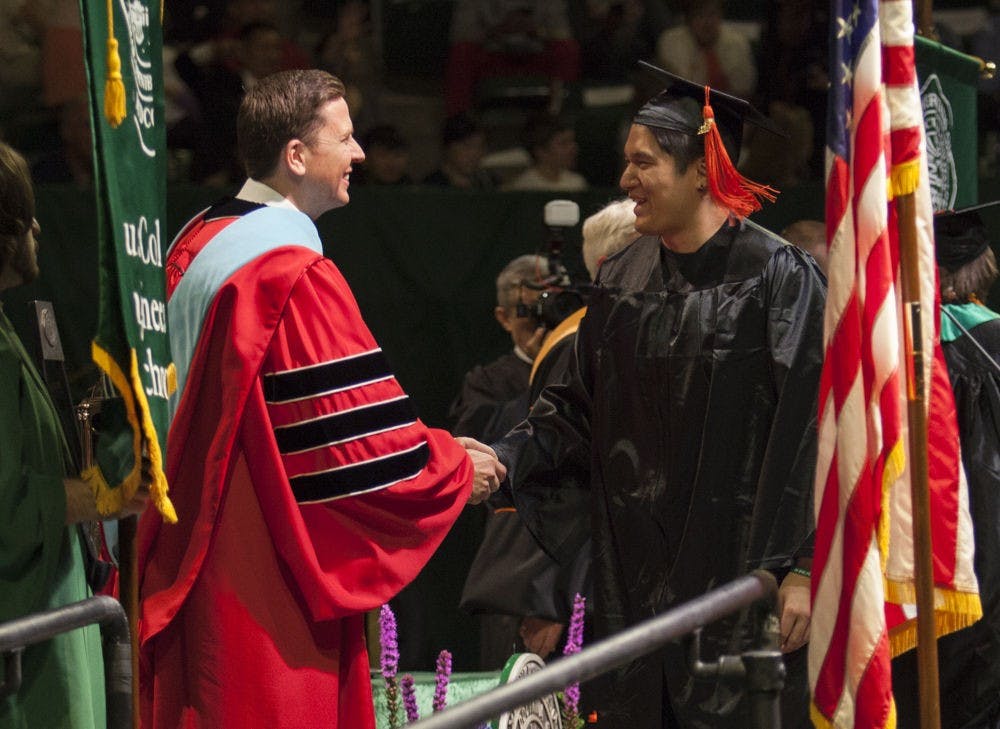 Lombardi at class of 2015 commencement  