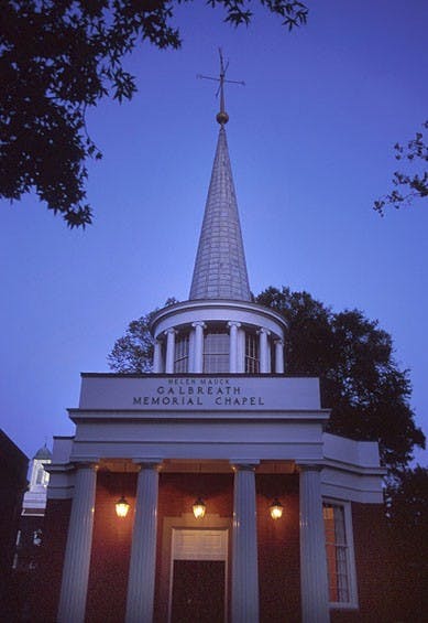 Ceiling damage shuts down Galbreath Chapel, raining on some brides' wedding plans  