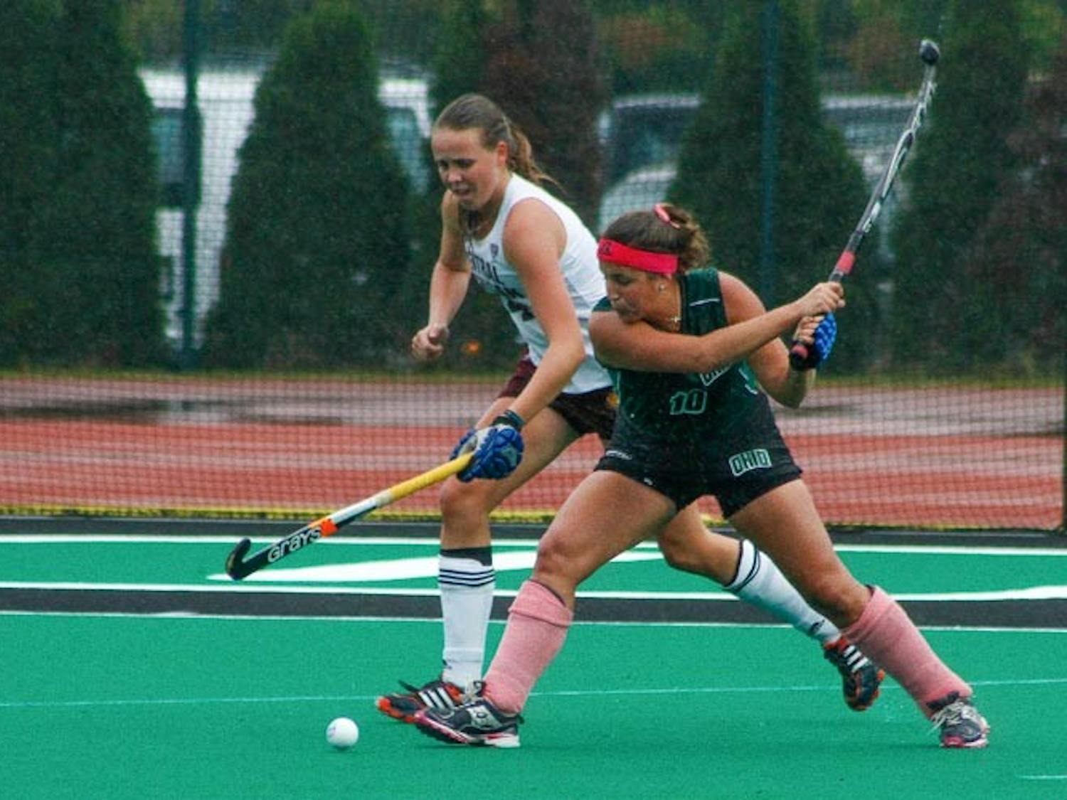 Field Hockey: Controversial call ends rainy home opener  