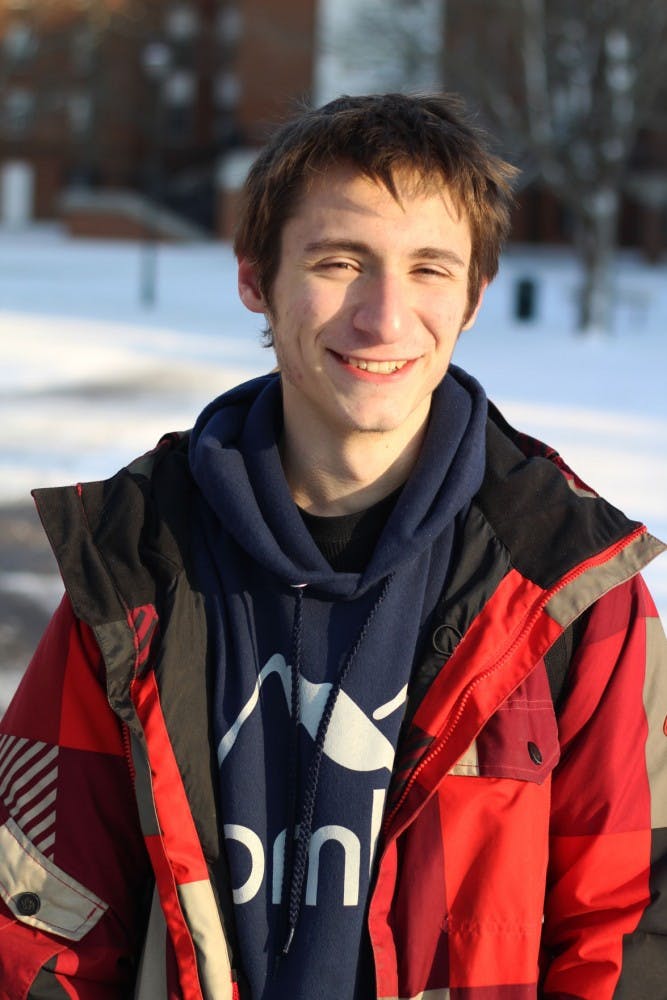 Zack Eidam, a freshman studying studio art  