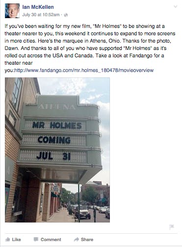 Ian McKellen's Athena shoutout  