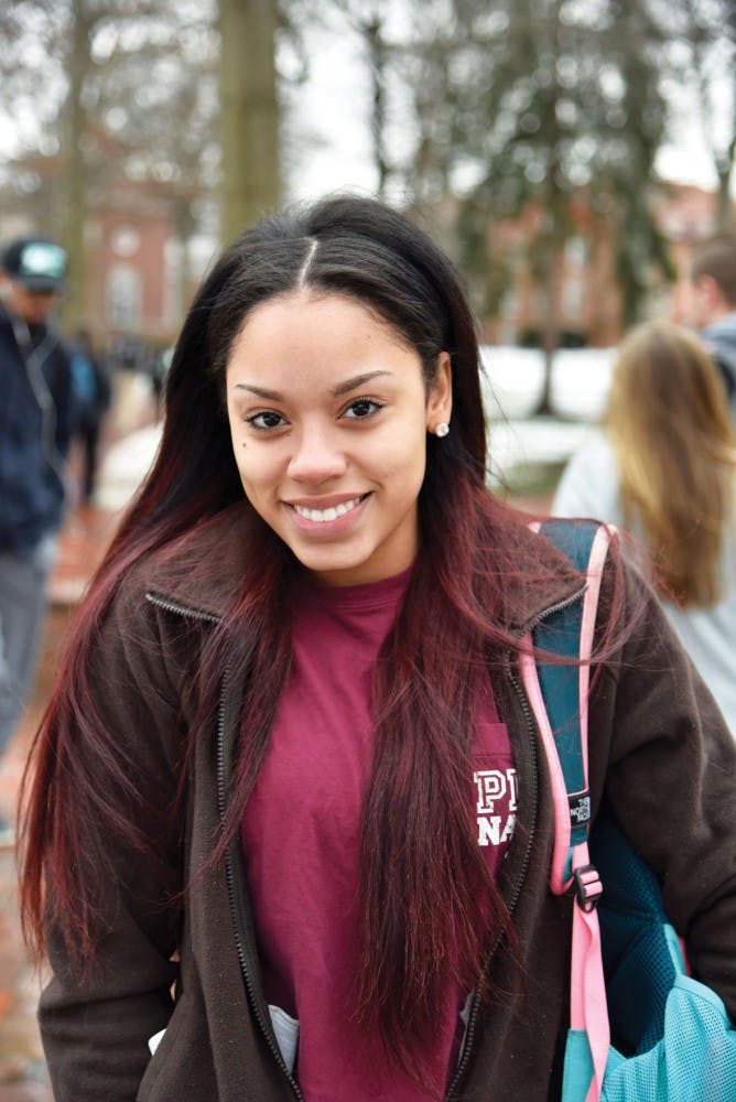 Don'Taisha Greene, a sophomore studying child and family studies  