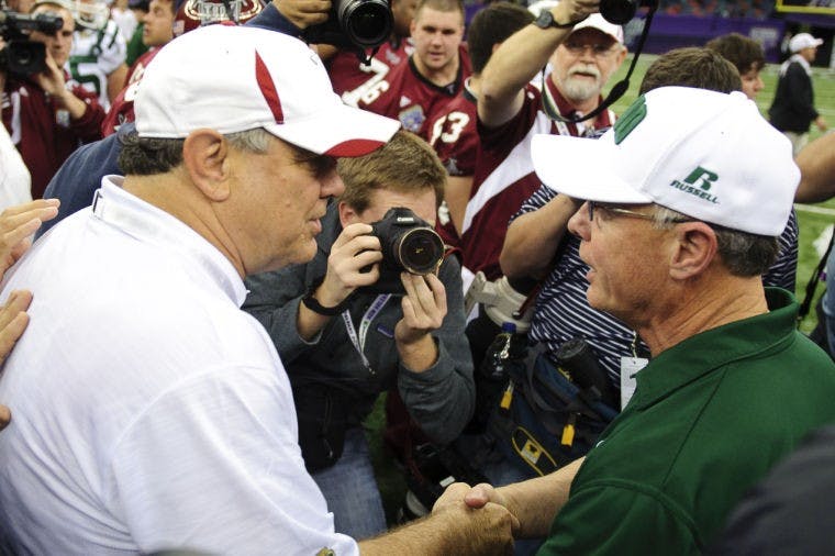 Football spring practice begins  