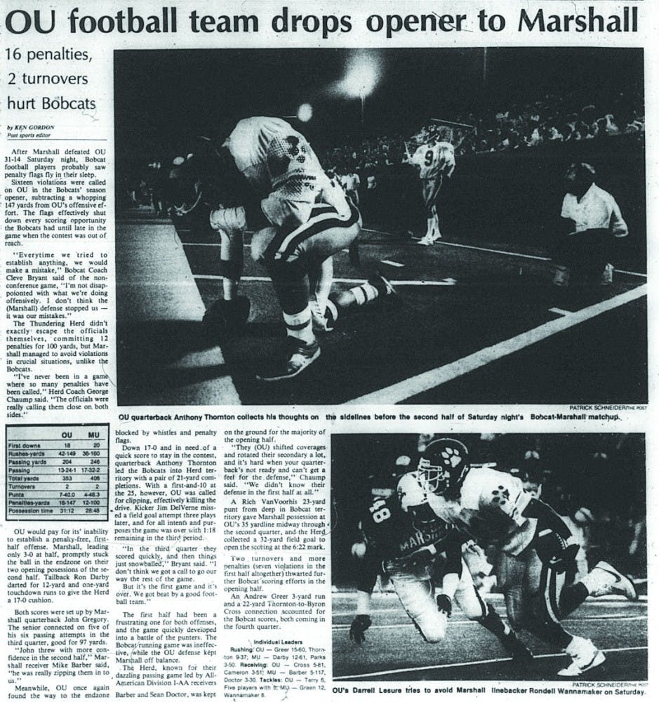 OU football vs. Marshall history  