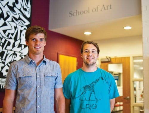 Students design recruitment materials for own school  