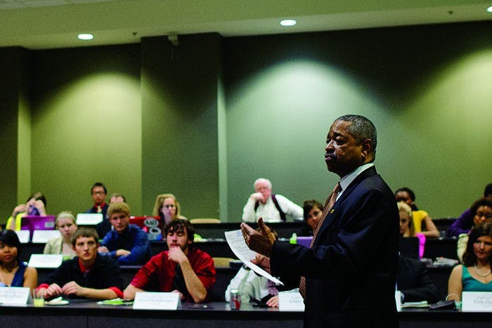 McDavis presents state funding plan to senators  