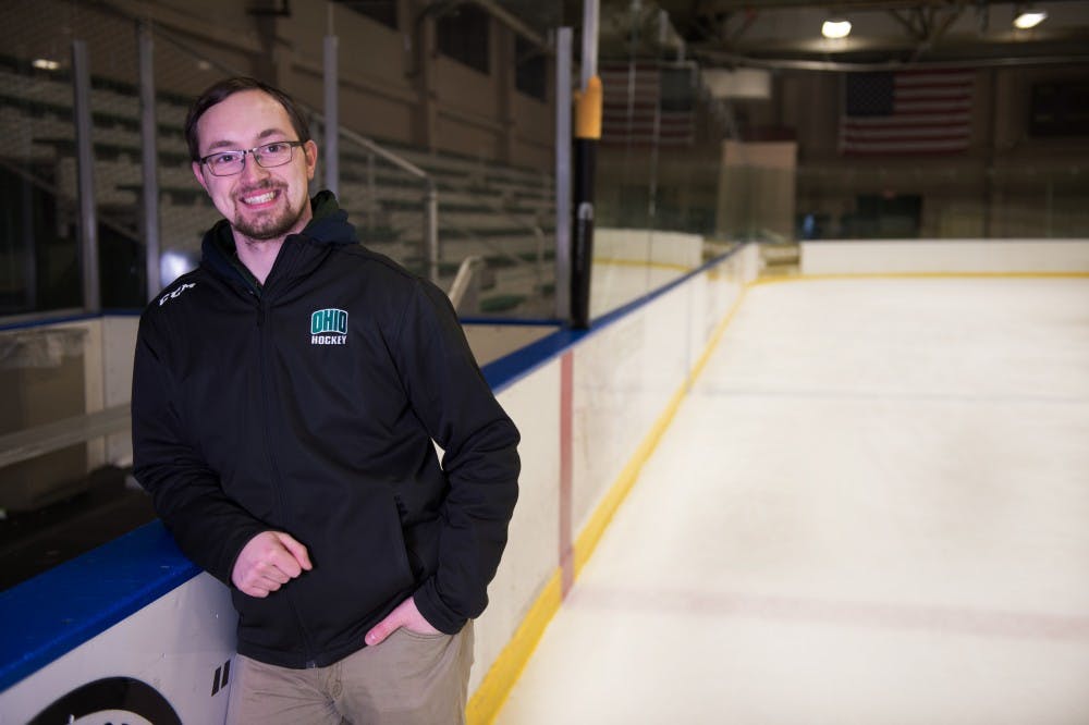 Reese Hayes poses for a portrait in Bird Arena on January 10th, 2016 MATT STARKEY|STAFF PHOTOGRAPHER