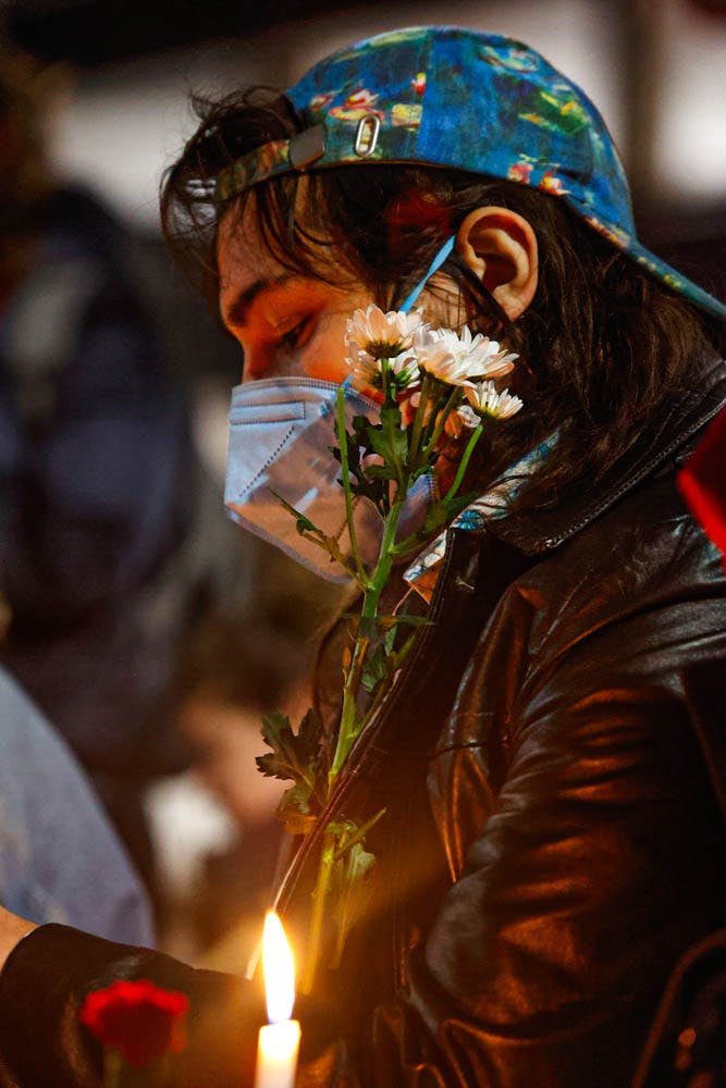 Ceasefire rally held before City Hall