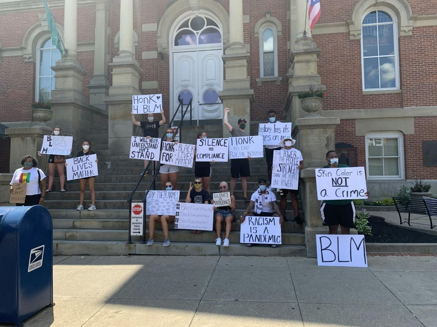 Ohio student-athletes Black Lives Matter protest 