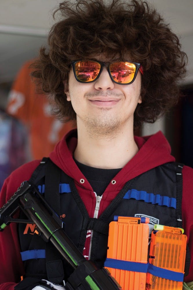 Adam Shaffer, junior studying graphic design  