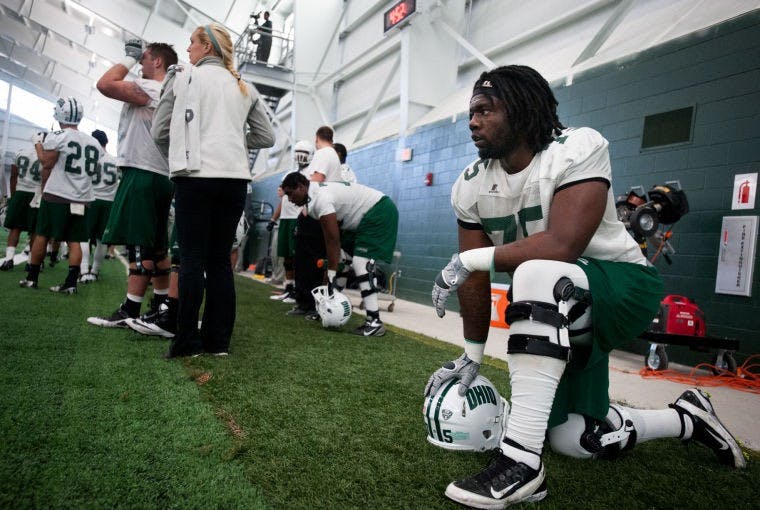 Football: Bobcats prep for spring scrimmage  