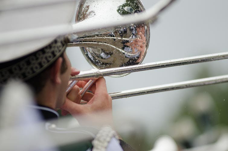 Marching on 'Blurred lines'  