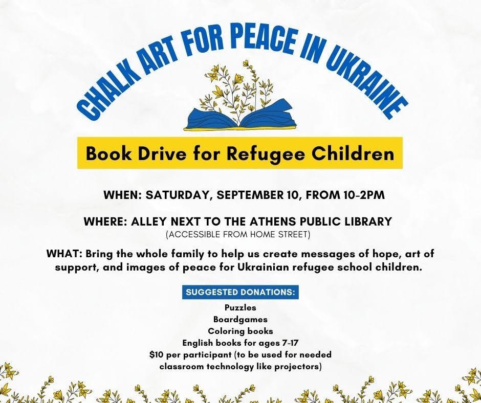 Ukraine Book Drive Provided Photo