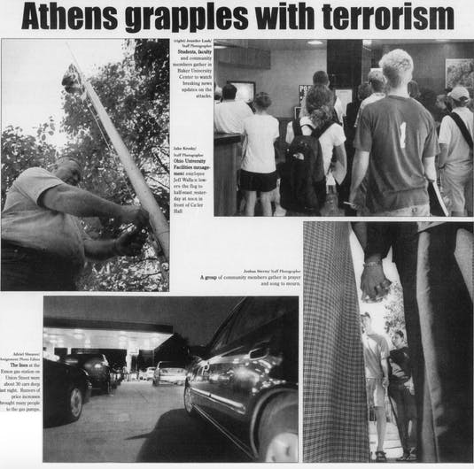 Page Four of 'The Post' on Sept. 12, 2001  