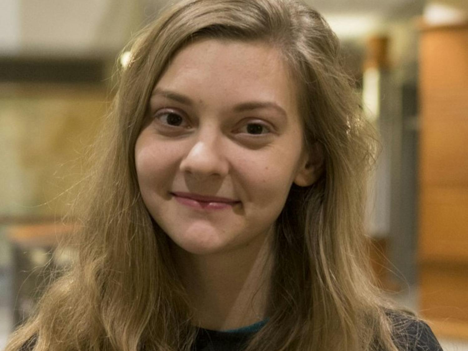 Courtney Ritchey, a freshman studying Media Arts & Studies