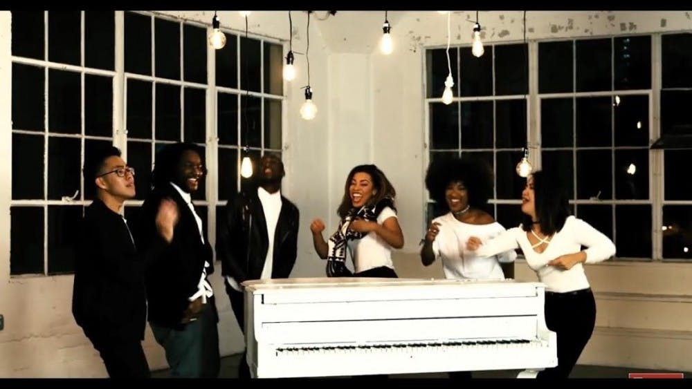 A composition of six different singers were used to perform the “#HAM4BEY” mashup video posted on Nov. 21. (Provided via&nbsp;Michael Korte)