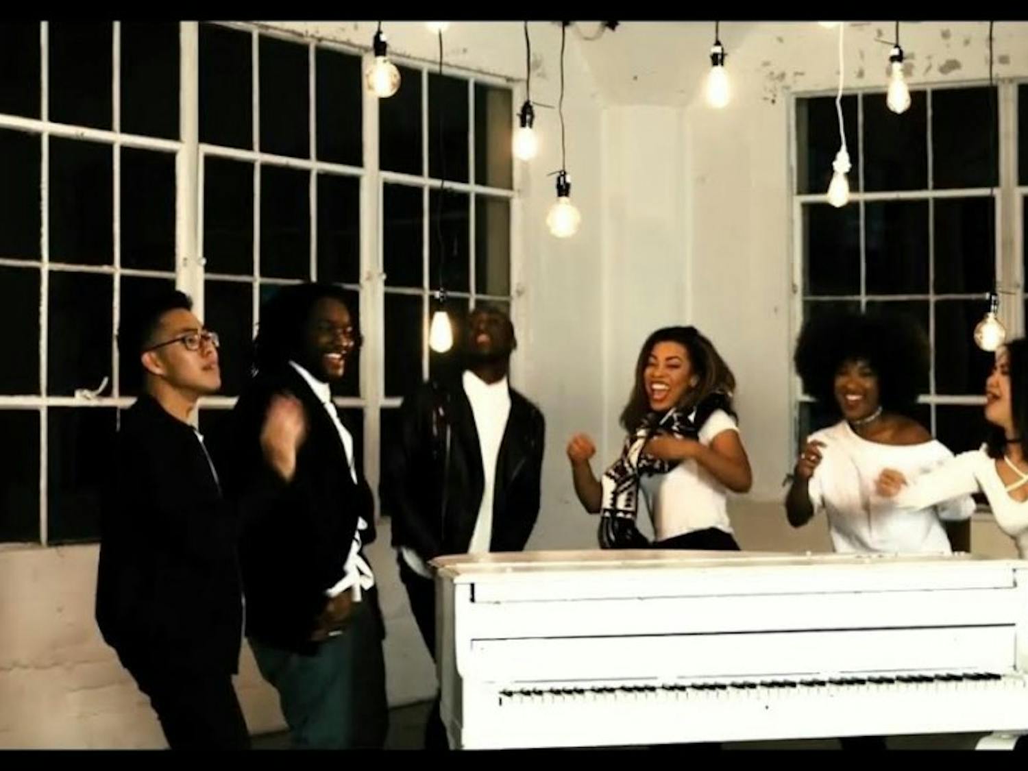 A composition of six different singers were used to perform the “#HAM4BEY” mashup video posted on Nov. 21. (Provided via&nbsp;Michael Korte)