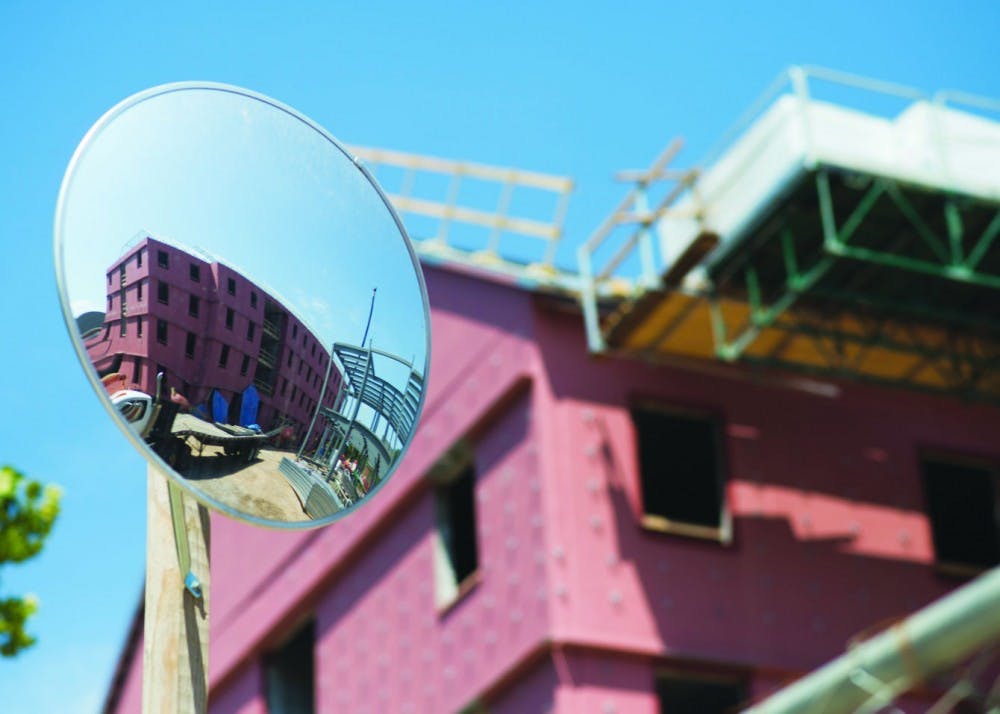 Summer construction on campus  