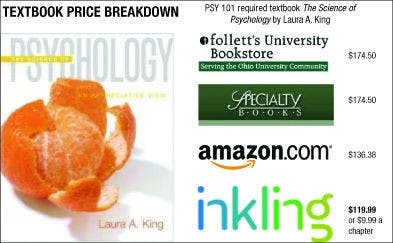 iPad app offers textbooks by the chapter  