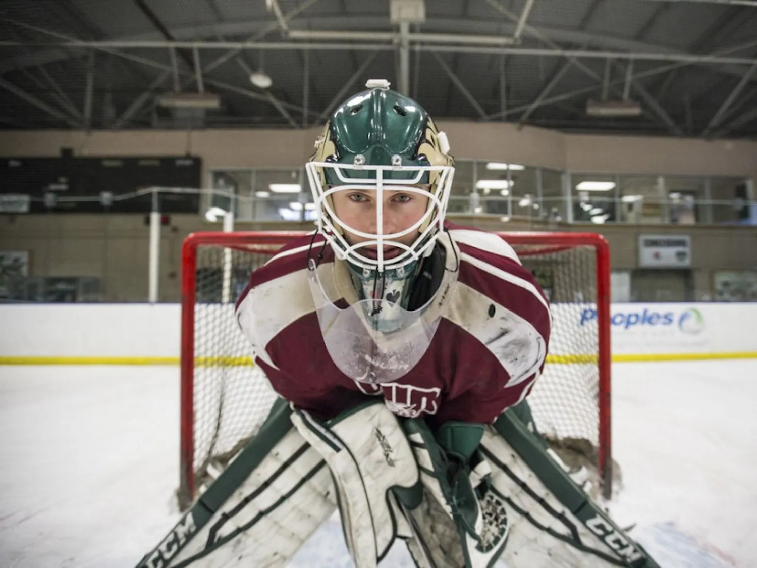 Hockey Goalie Aaron Alkema