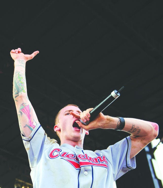 MGK 'laces up' for a return to campus  