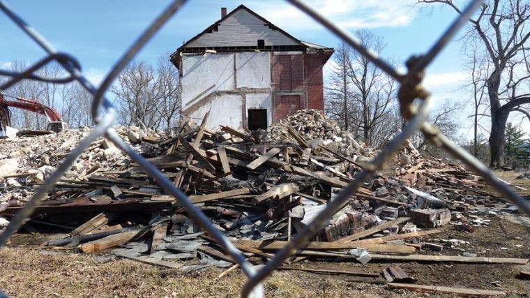 Demolition begins with no committee action  