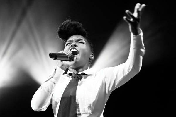 Monae's colorful act transcends black-tie attire  