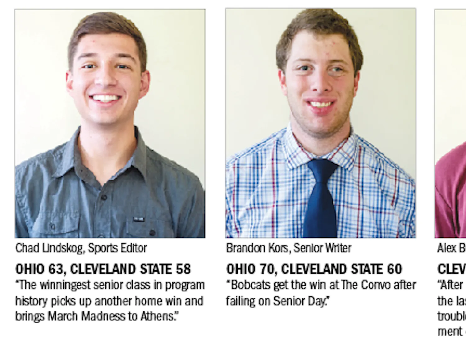 Staff Picks: Who will win Ohio vs. Cleveland State?