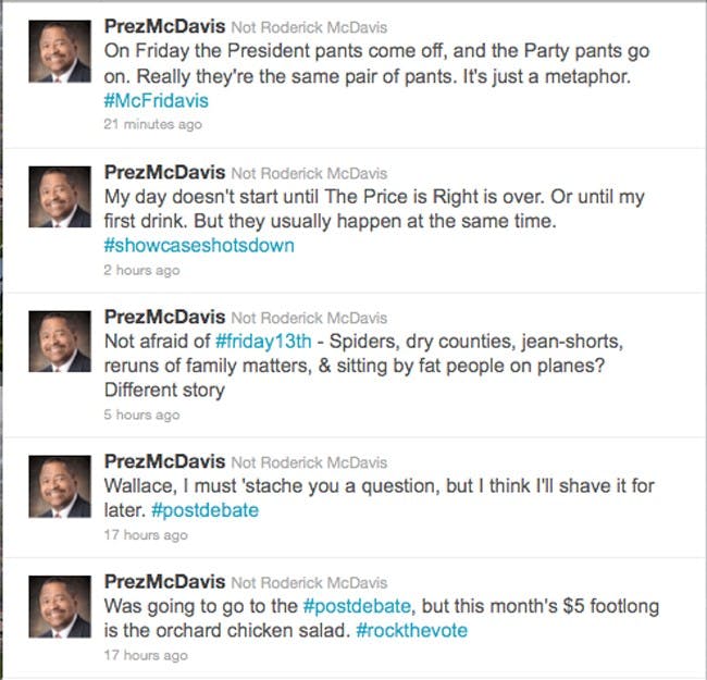 McDavis Twitter imposter runs rampant  