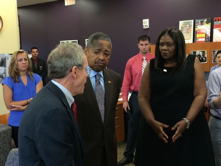 President McDavis with Ohio Attorney General Mike DeWine  