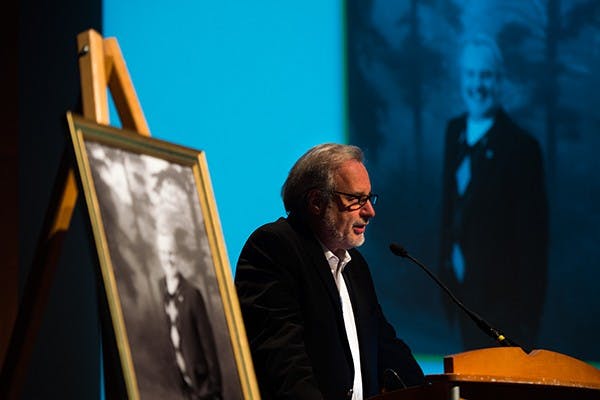 Distinguished professor praises collaborators  