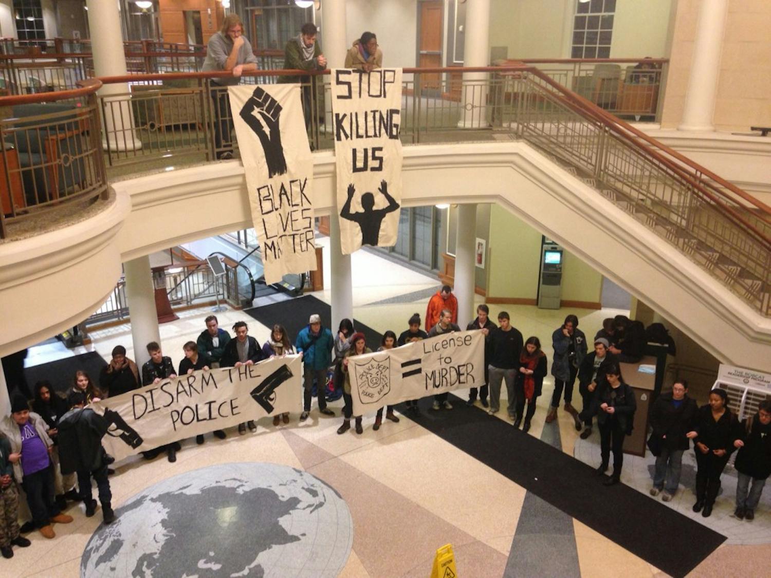 Students protest the death of Eric Garner  
