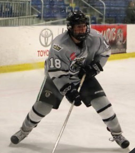 Zach Frank as a member of the South Shore Kings, courtesy of his Twitter page.&nbsp;&nbsp;