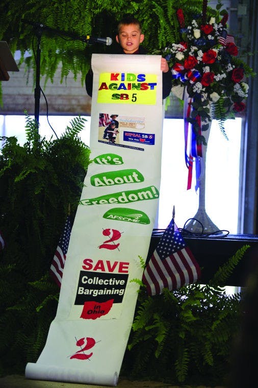 Former-Gov. Strickland rallies Issue 2 opposition  