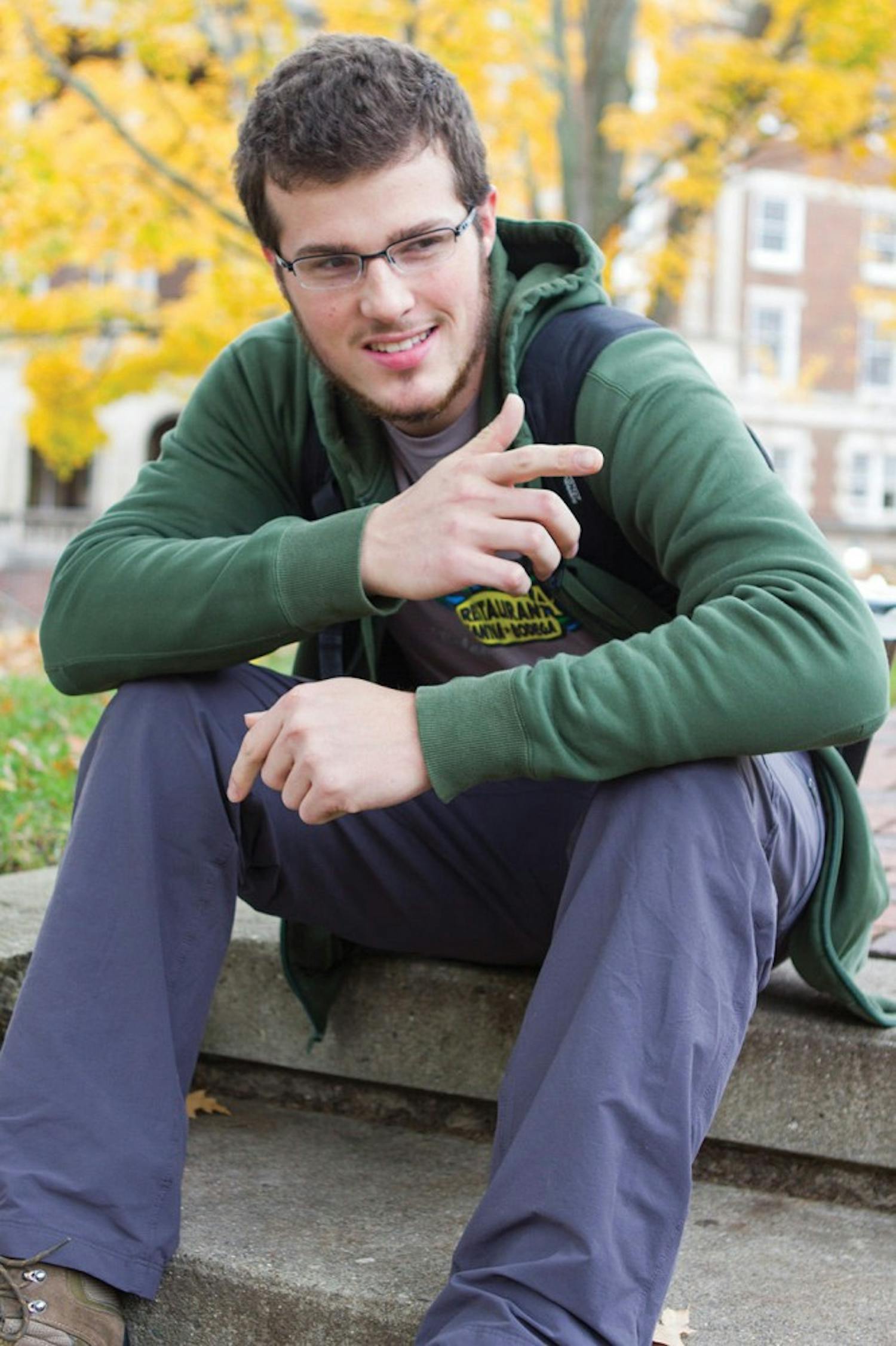 Ben Mathie, a senior studying video production  